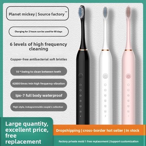 <span class=keywords><strong>Cepillo</strong></span> <span class=keywords><strong>de</strong></span> <span class=keywords><strong>dientes</strong></span> eléctrico recargable, modelo para adultos, cerdas suaves, dispositivo <span class=keywords><strong>de</strong></span> limpieza <span class=keywords><strong>de</strong></span> <span class=keywords><strong>dientes</strong></span> inteligente sónico automático, esterilización - Product Image 3