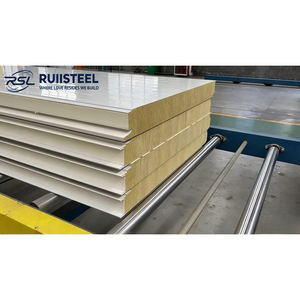 Panneaux Métalliques Isolés 50/70/75/<span class=keywords><strong>80</strong></span>/100/150 <span class=keywords><strong>mm</strong></span> Panneaux Muraux en <span class=keywords><strong>Laine</strong></span> <span class=keywords><strong>de</strong></span> <span class=keywords><strong>Roche</strong></span> <span class=keywords><strong>Panneau</strong></span> Ignifuge pour Bâtiment - Product Image 6