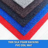 Rouleau de tapis de spaghetti en PVC imperméable pour l'intérieur et l'extérieur avec sol en caoutchouc pour voiture et camping