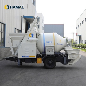 Bomba Mezcladora de Concreto Diésel Eléctrica HAMAC con Sistema Hidráulico Completo y Motor, Ahorra Espacio para el Transporte - Product Image 6