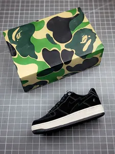 Zapatos de Diseñador Unisex, BAPESTA All Black Shark, Zapatillas Deportivas Casuales con Plataforma y Cordones, Transpirables, que Aumentan la Altura, para Hombre y Mujer, Suaves - Product Image 3