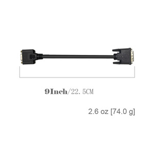 Cable de puerto serie blindado con lámina de PVC chapado en oro de 15 pines personalizado, DVI a para computadora, proyector, monitor y reproductor de DVD - Product Image 1