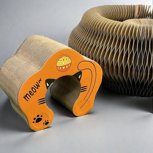 Rascador para Gatos en Forma de Acordeón, Juguete de Cartón Corrugado Resistente para Gatos en Todas las Estaciones - Product Image 1