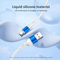 Cable de Carga Rápida 3A de Alta Velocidad, Cable USB-A a Tipo-C con Malla de Nailon Suave, Sincronización de Datos, Compatible con iOS, para Teléfono Móvil y Portátil, OEM
