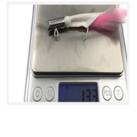 1 teile/beutel Big Game Shark Thunfisch Haken Blei Jigging Galvani sierte Hirschleder Feder Künstlicher harter Köder aus Silikon
