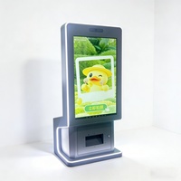 Terminal interactif commercial en acier inoxydable gris argenté Ninix avec capture automatique HD et équipement multi-modèles pour la libre-service