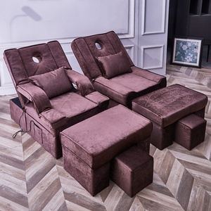 Kisen Beauty and Nail Salon Furniture Foot Spa Massage Sofa Electric Pedicure Chair Bed - Product Image 4
