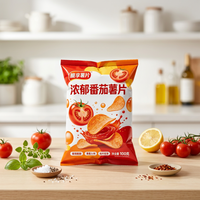 Sacs d'emballage personnalisés en plastique pour chips, sachets alimentaires laminés sécurisés pour croustilles, emballage de snacks avec encoche de déchirement, vente en gros en vrac pour l'exportation
