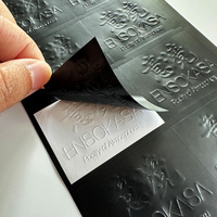Autocollants en vinyle plastique imperméables en relief 3D personnalisés en gros pour l'emballage, autocollants de marque avec logo personnalisé