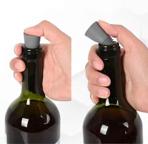 Reusable Silicone <b>Wine</b> Stopper with Leakproof Plug Bottle Cap for Preserving <b>Wine</b> Bottles - Product Image 2