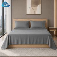 Ensemble de draps en coton égyptien Cloudland 300TC, qualité hôtelière de luxe, respirant, doux, collection de literie pliée, couleur unie, OEKO-TEX