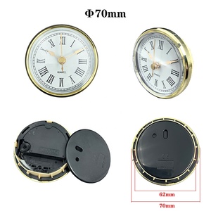 90mm Gold Bezel Quartz <strong>Insert</strong> <strong>Clocks</strong> Plastic <strong>Clock</strong> <strong>Inserts</strong>