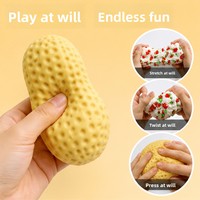Tendance 2026 : Jouet Squishy Arachide Fait Main à Rebond Lent, Remplissage Blocs de Construction, Sensation de Poids Lourd, Balle à Presser pour la Vente en Gros