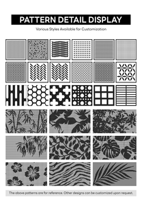 Перфорированная садовая панель из листового металла для ограждений бассейнов, дизайн главных ворот, алюминиевые стеновые решетки, ворота с лазерной резкой, ворота для обеспечения конфиденциальности - Product Image 5