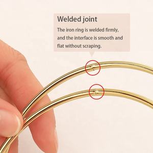 Realizzare ghirlande floreali per matrimonio appese alla parete macramè progetti decorazioni natalizie fai da te cerchi artigianali in metallo anelli a cerchio - Product Image 3