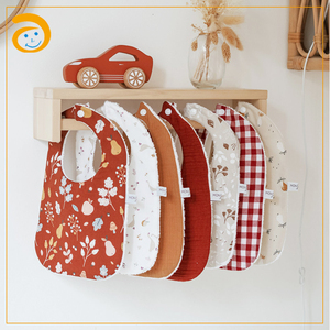Nouveauté : Bavoirs Bébé en Gaze de Coton Douce à <span class=keywords><strong>6</strong></span> Couches, Très Absorbants, Serviette Anti-Bave pour Nouveau-né, Bavoir d'Alimentation pour Nourrisson, Motif Dessin Animé Adorable - Product Image 3