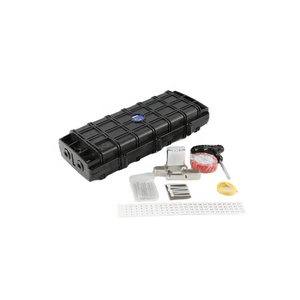 Boîtier horizontal extérieur pour câble à fibre optique FTTH 2 en 2, 24/48/96 fibres, avec raccordement traversant/branche/mi-étirement, en matériau PC, GJS-H011 - Product Image 1