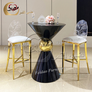 Fiesta Eventos Hierro Metal Redondo Boda Cóctel bar Mesa para Boda - Product Image 6