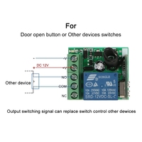 433Mhz sans fil DC 12V télécommande commutateur 1CH RF 10A relais récepteur et émetteur 2CH pour porte serrure électromagnétique bricolage