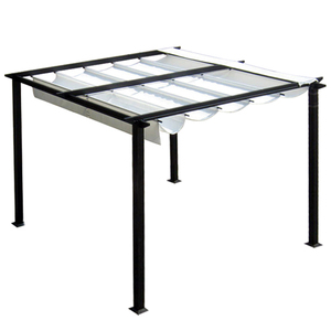 <span class=keywords><strong>Auvent</strong></span> de cour de conception télescopique de pavillon d'alliage d'aluminium de cadre de raisin simple avec les bâtiments de jardin <span class=keywords><strong>en</strong></span> <span class=keywords><strong>bois</strong></span> traités par pression de nature - Product Image 5