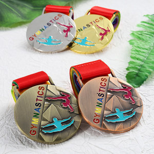 Medallas de Gimnasia Rítmica, Chapadas en Oro, Plata, Cobre y <span class=keywords><strong>Latón</strong></span>, Personalizadas, Medallas Deportivas con Grabado en Esmalte, Medalla de Carrera - Product Image 1