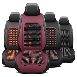 Xiangta Top qualité 9 pièces ensemble de perles en bois coussin de siège de voiture appuie-tête couvre siège avant coussin arrière housse de siège - Product Image 2