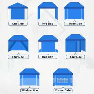 マークダウンセール 斜め支柱式キャノピーテント 12x12 ヘビーデューティー アウトドア ハードトップ ポップアップテントキャノピー付き - Product Image 6