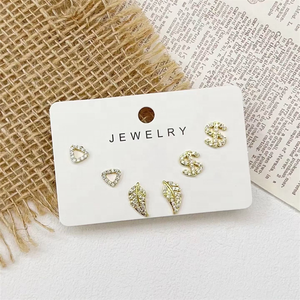 Pendientes Pequeños <span class=keywords><strong>de</strong></span> Circonita CH-LAE0838, Pendientes Pequeños <span class=keywords><strong>de</strong></span> Corazón <span class=keywords><strong>de</strong></span> Cobre, Pendientes Pequeños <span class=keywords><strong>de</strong></span> Estrella/<span class=keywords><strong>Tortuga</strong></span> para Mujer, Pendientes <span class=keywords><strong>de</strong></span> Botón Chapados en Oro - Product Image 4