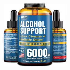 Alcool de Soutien Nettoyage Du Foie Désintoxication Gouttes Liquide Lait Chardon Gueule de Bois Relief Immunitaire Detox Nettoyer Booster Le Métabolisme Personnalisé - Product Image 1