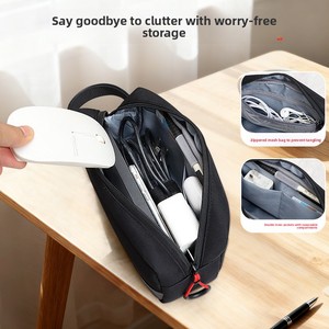 Borsa portaoggetti moderna per accessori digitali, custodia protettiva multistrato in poliestere, per viaggi e tempo libero, antipolvere e antiurto - Product Image 5