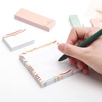 Diviseur Notes Autocollantes Ensemble Minimaliste Style Conception Auto-Bâton bloc-Notes Cadeau Set Index Onglets Drapeaux Organisateur