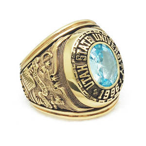 خواتم بطولة مدرسية قابلة للتخصيص من جيدينغ مطلية بالذهب بتصميم مخلبي من النحاس/فضة استرلينية عيار 925 - بالجملة من قوانغدونغ - Product Image 6