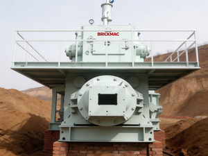 Machine à mouler les briques creuses en terre cuite et en terre argileuse, extrudeuse de briques en argile avec mélangeur et coupeur - Product Image 5