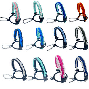 <span class=keywords><strong>Bouteille</strong></span> d'eau isotherme artisanale avec poignée en paracorde pour la randonnée, facile à transporter avec bandoulière – Survie - Product Image 4