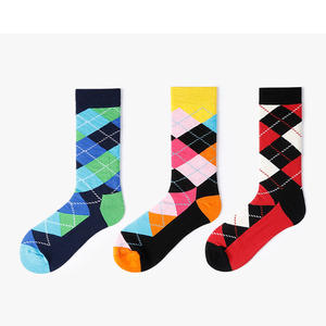 <span class=keywords><strong>Calcetines</strong></span> con <span class=keywords><strong>rombos</strong></span> personalizados para <span class=keywords><strong>hombre</strong></span>, ropa a la moda - Product Image 1