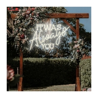Winbo Neon Flex 360 Free Design Letters Virgen Neon Sign Wedding Room Party Wall Decor Neon Sign It Was Always You