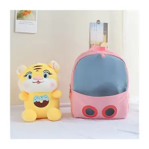 OEM China customized design animal cartoon children's backpack plush cute waterproof Plush toys kids backpack