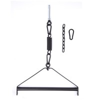 HM Bondage esclave jeu suspendu porte balançoire dispositif barre en métal noir trépied crochets jambe ouverte retenue pour les Couples