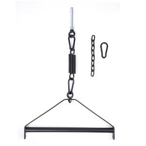 HM عبودية لعبة الرقيق معلقة الباب شريط معدني أسود ترايبود السنارة ضبط النفس مفتوحة الساق للأزواج - Product Image 5