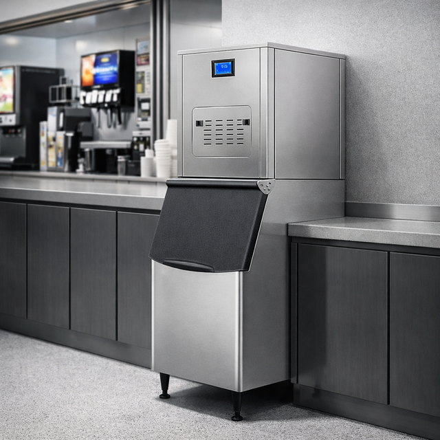 Commercial High Capacity Automatic Ice Block Making 304 Stainless Steel Ice Machine for Bar