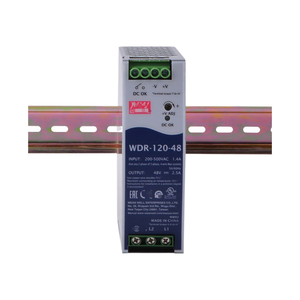 WDR-120-48 120W แหล่งจ่ายไฟแบบราง DIN อินพุตกว้าง ระบบเฟสเดียว สองยูนิตสลับไฟ AC-DC สำหรับอุตสาหกรรม - Product Image 3