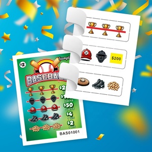 Bulk Pricing Promotions Custom Pull Tab <b>Tickets</b> Printing Service Digital Printing Coated Paper - Product Image 1