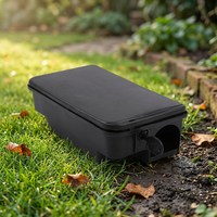 Station d'appât pour souris en plastique PP solide à fort impact, écologique, sécurisée et verrouillable, boîte de lutte contre les rongeurs pour usage agricole, entrepôt et jardin