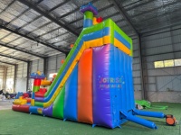 Ensemble de 3 pièces JOYRISE, château gonflable de 18 pieds de haut avec toboggan aquatique, usage commercial, capacité de 500 kg, garantie de 3 ans