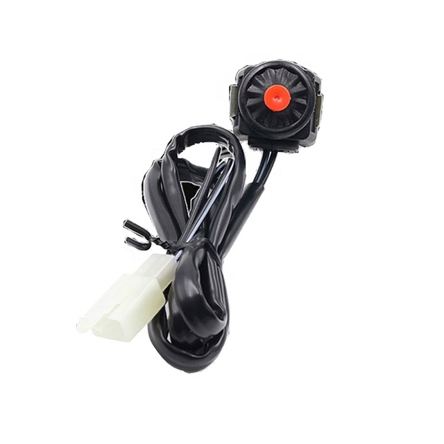 Motorcycle Kill Switch with Plastic Button Handlebar Horn Switch for Bike for Stopping & Maneuvering