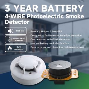 Bağımsız otel daire duman algılama devre 85Db yangın duman dedektörü alarmı PCBA kurulu üreticisi - Product Image 4