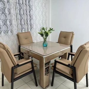 Modern Dual-Use Mahjong <b>Table</b> Automatic Silent <b>Foldable</b> With Portable <b>Plastic</b> Design for Poker Application 2026 New Style Automa - Product Image 2
