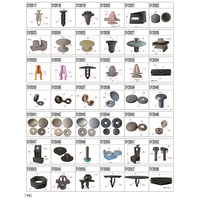 Fixation générale pour véhicule Automobile Pare-chocs Retenue Clips plastiques pour voiture