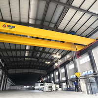 Grue à double poutre à fréquence variable avec suppression des oscillations et positionnement de haute précision