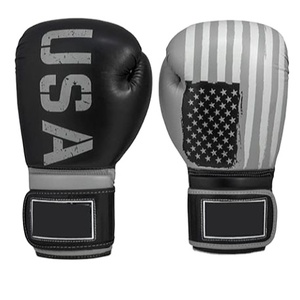 Guantes de boxeo impresos de diseño personalizado Guantes de boxeo de cuero PU de alta calidad con logotipo personalizado - Product Image 1